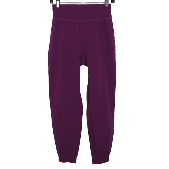 Halara Purple High Waist Nylon Blend Elastic Waist Jogger Pants Size XS - Picture 1 of 7